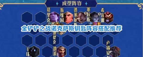 金铲铲之战诺克萨斯钥匙阵容搭配推荐