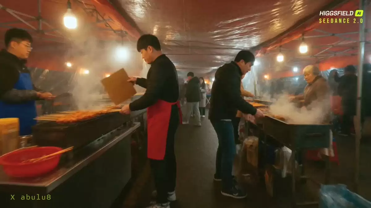 Seoul Night Market FPV Food Tour