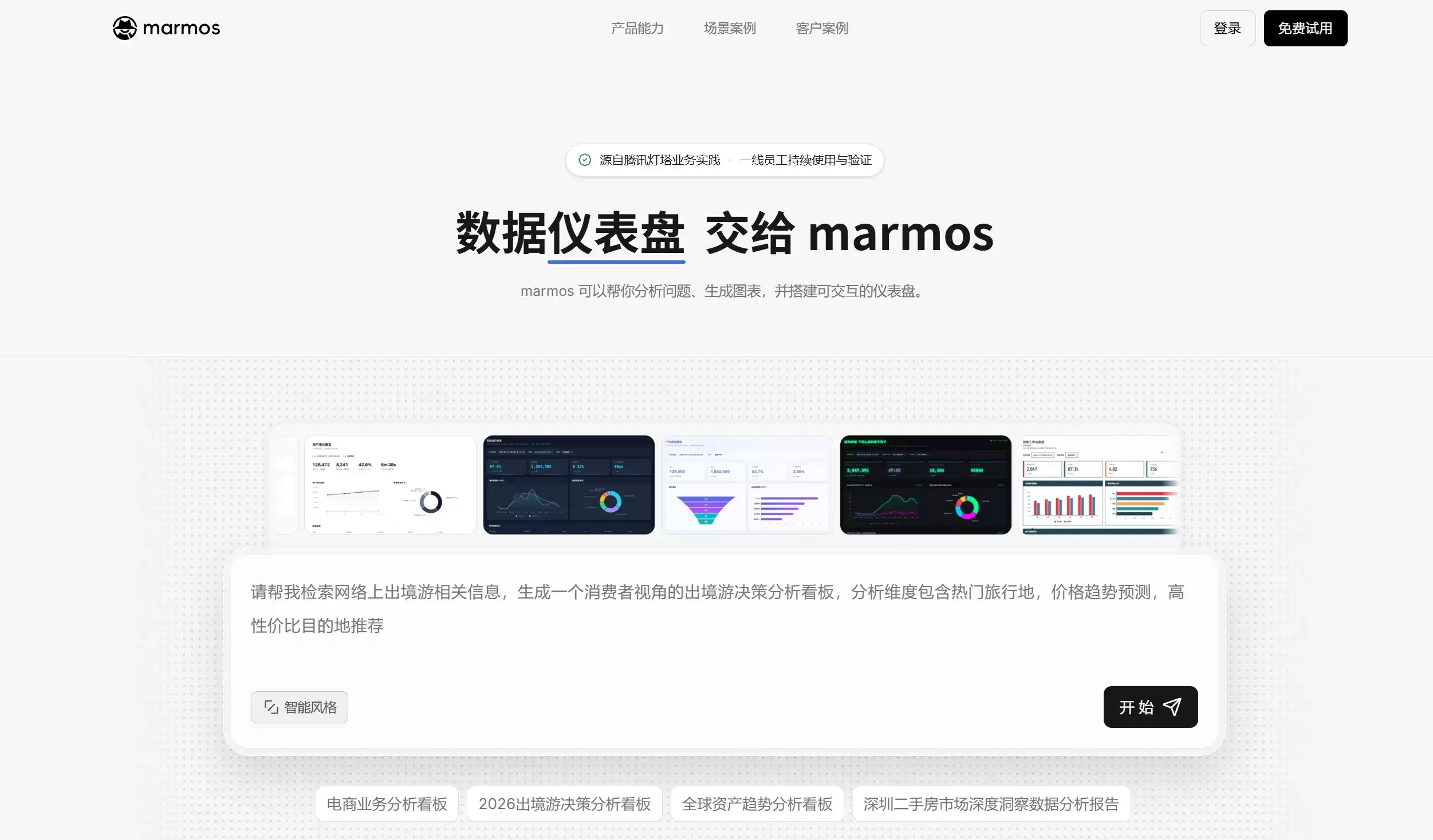 Marmos – 腾讯推出的AI原生数据分析平台