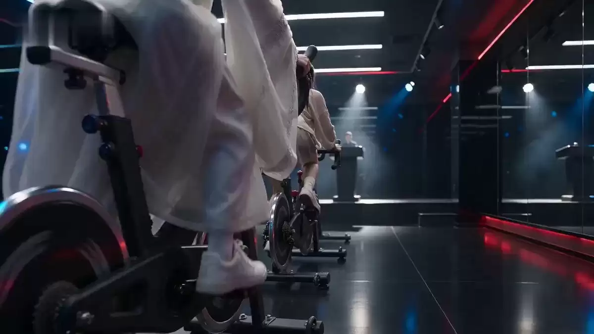 Cinematic Exercise Bike Cavalry Charge Misdirection
