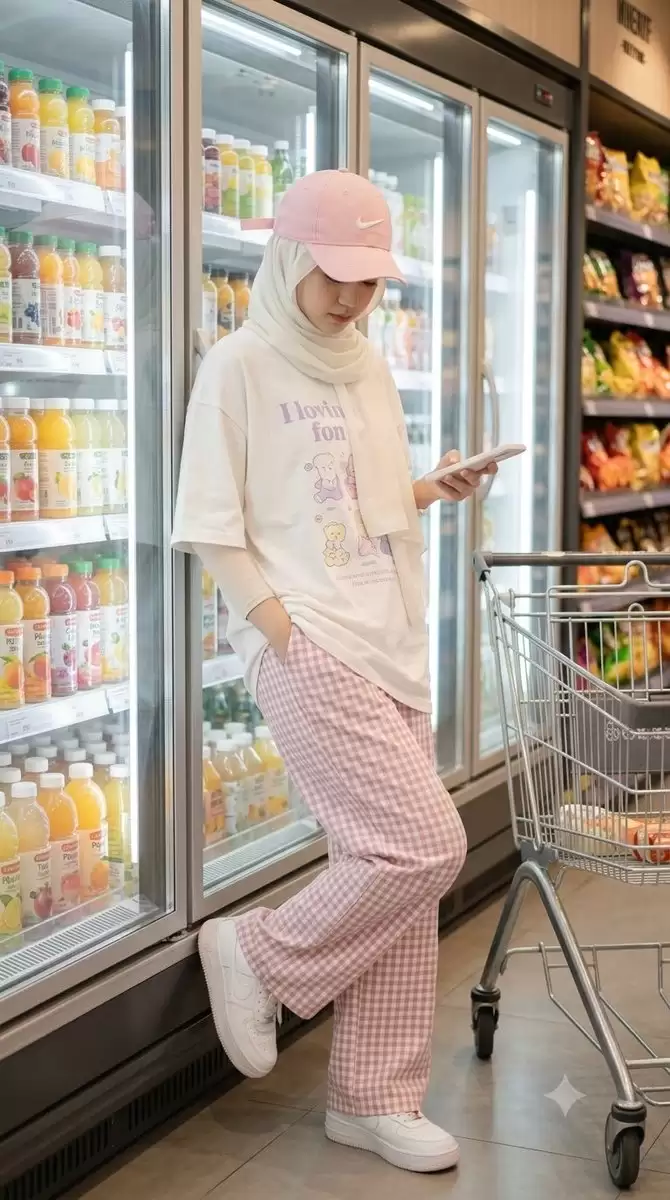 Aesthetic Supermarket Lifestyle Portrait