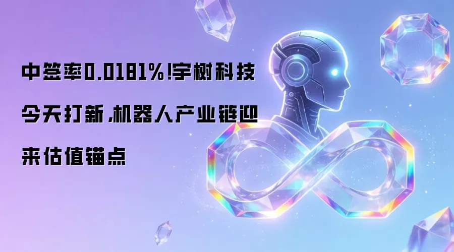 中签率0.0181%！宇树科技今天打新，机器人产业链迎来估值锚点