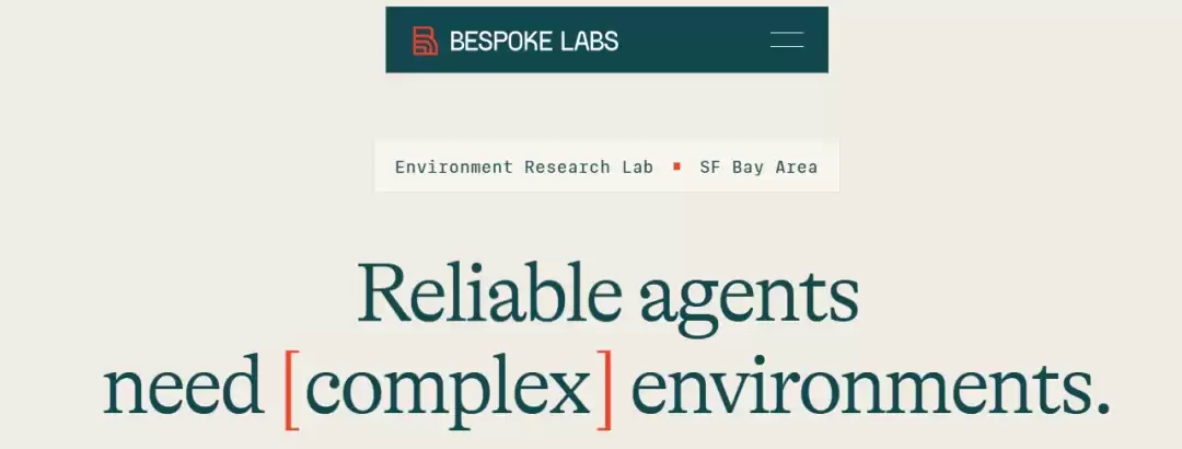 Bespoke Labs获4000万美元融资，构建训练可靠智能体环境