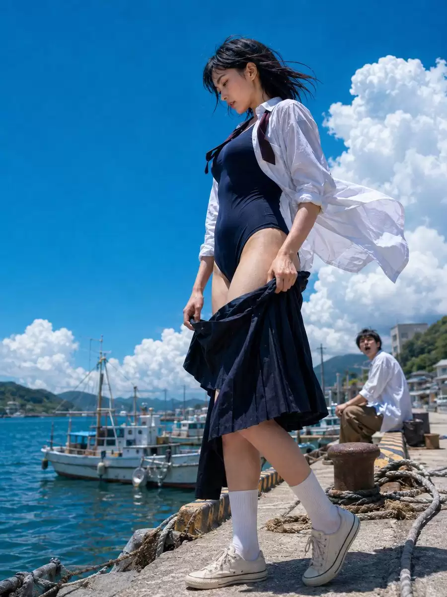 Sea Breeze Harbor Portrait