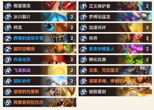 炉石传说35.4.2报告骑卡组推荐
