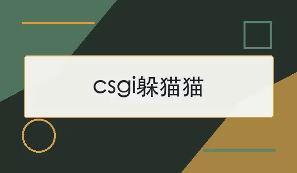 csgi躲猫猫是什么意思？常见用法和判断思路
