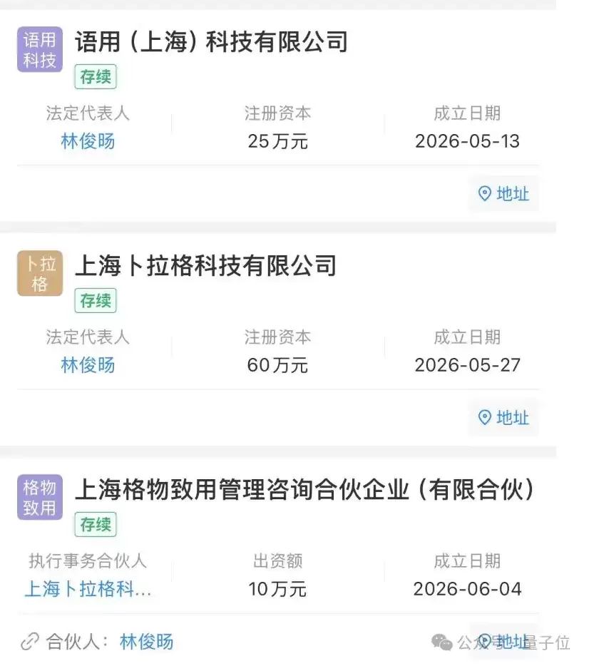 林俊旸新公司卜拉格亮相！首轮估值135亿，腾讯高榕红杉全投了