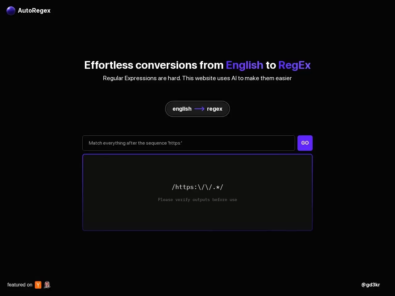 AutoRegex-AutoRegex,基于gpt根据文本描述