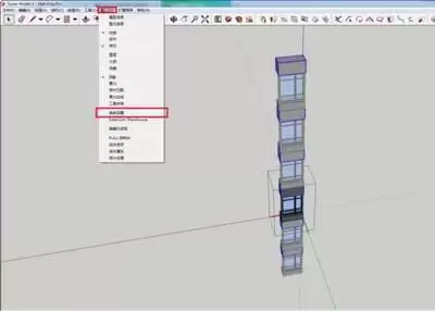 SketchUp草图大师怎样隐藏后边线