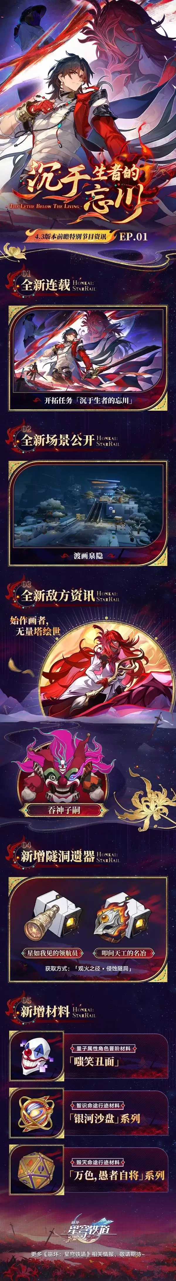 崩坏星穹铁道4.3版本前瞻内容汇总