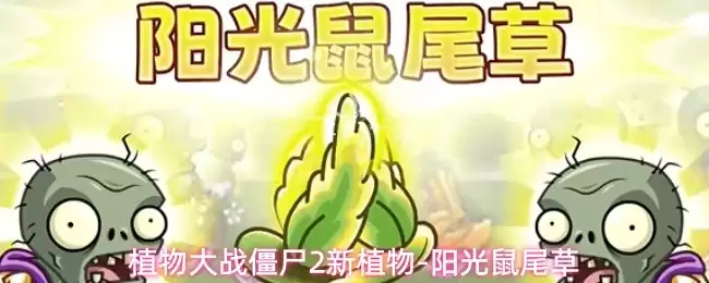 植物大战僵尸2新植物-阳光鼠尾草