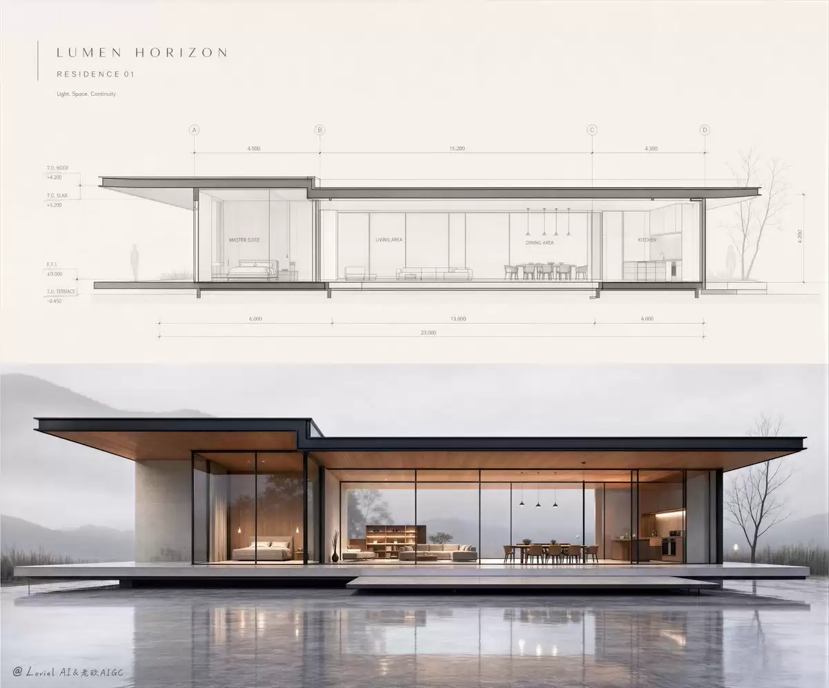 极简主义房地产销售海报