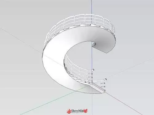 Sketchup如何设计楼梯模型