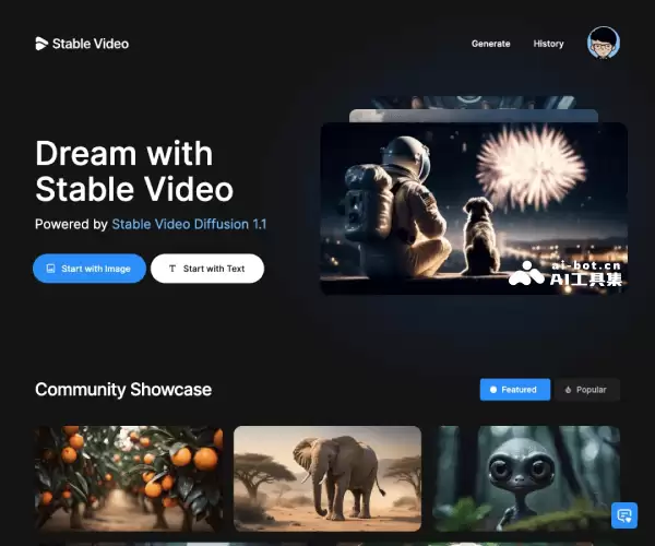 Stable Video-Stability AI推出的AI视频生成工具