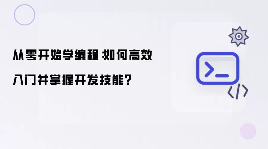从零开始学编程：如何高效入门并掌握开发技能？
