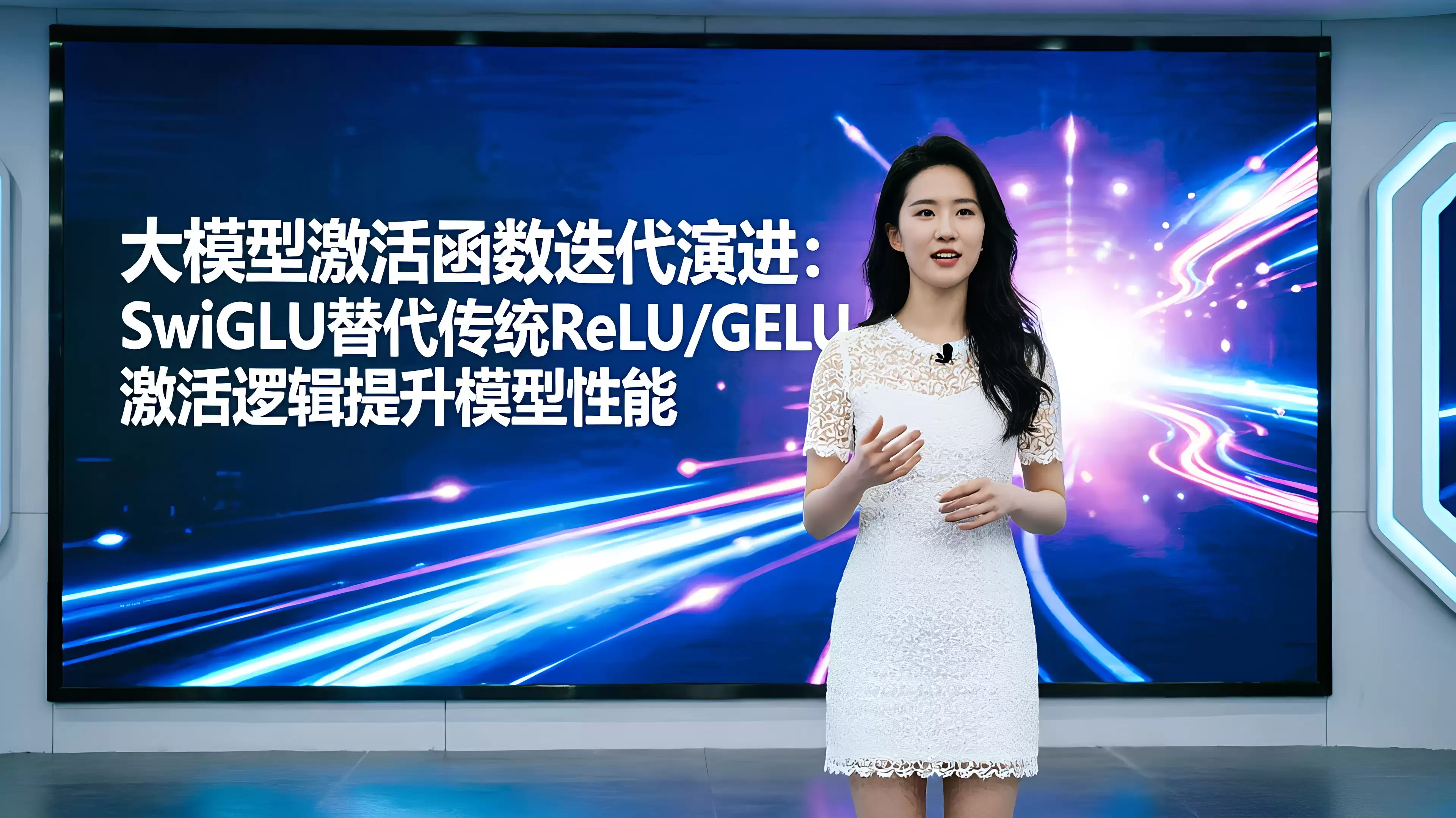 大模型激活函数迭代演进：SwiGLU替代传统ReLU/GELU激活逻辑提升模型性能18.9