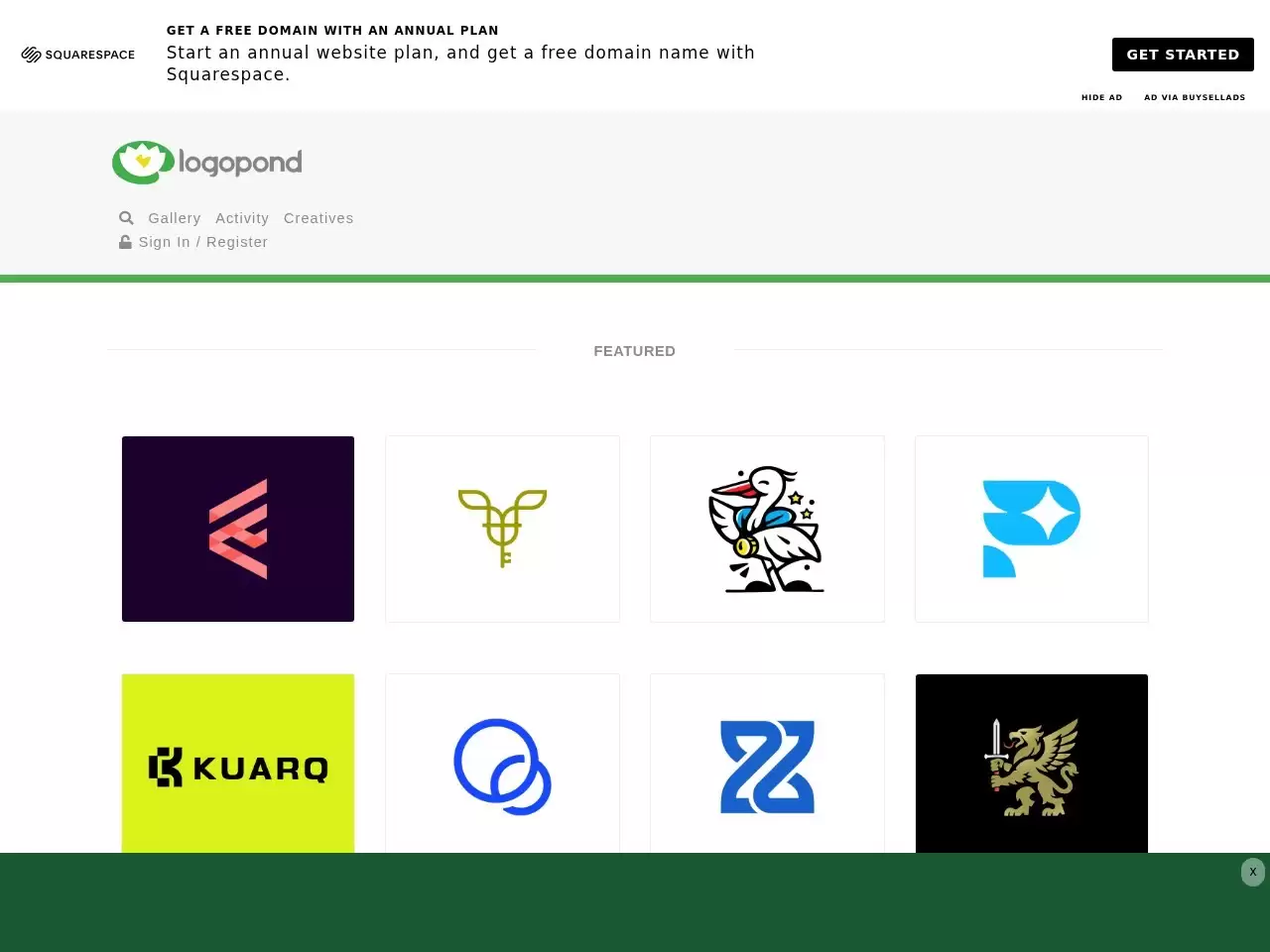 Logopond-Logopond,专门收录各种标志和标识设计的在线网站平台
