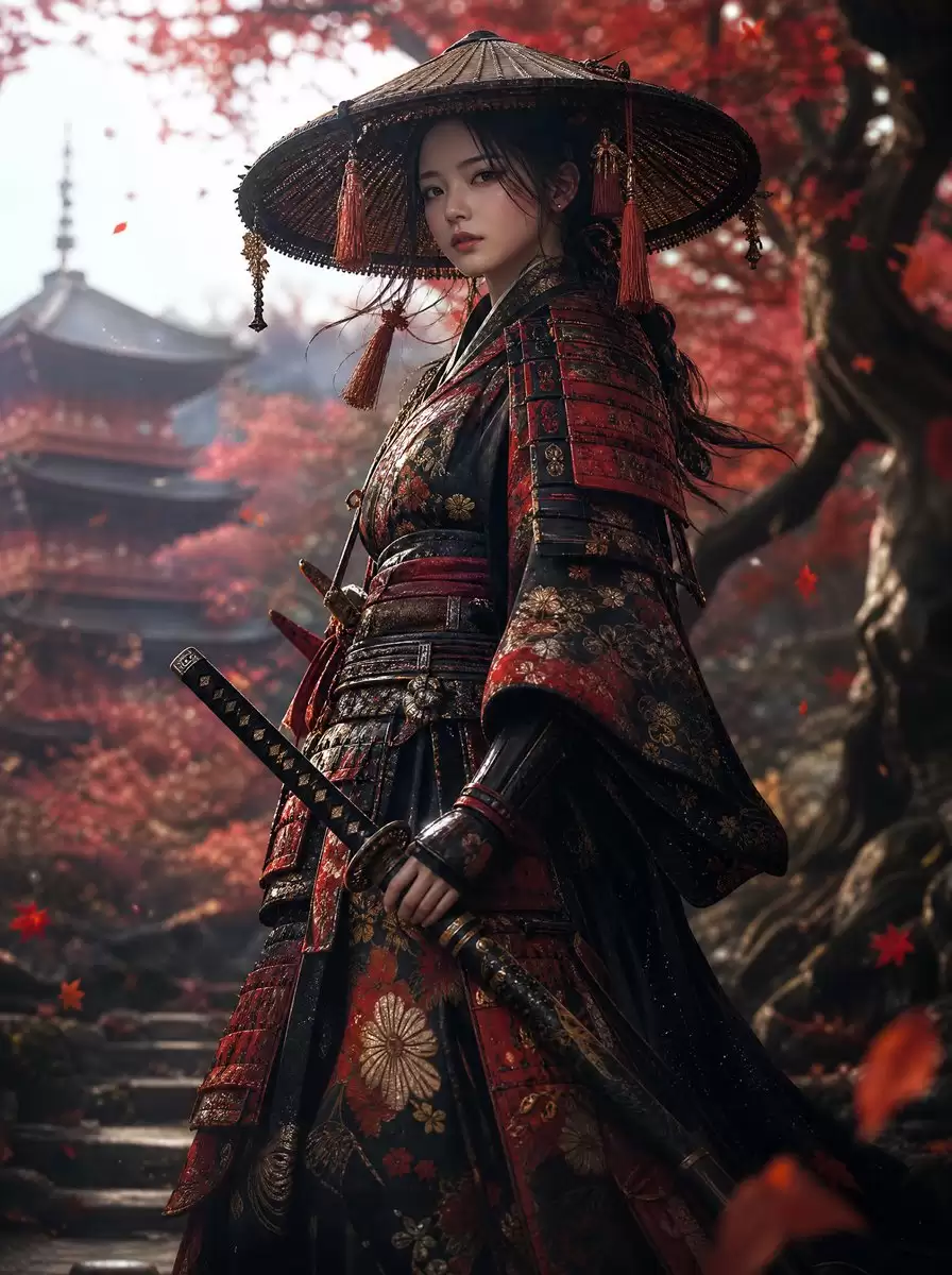 秋日女武士肖像