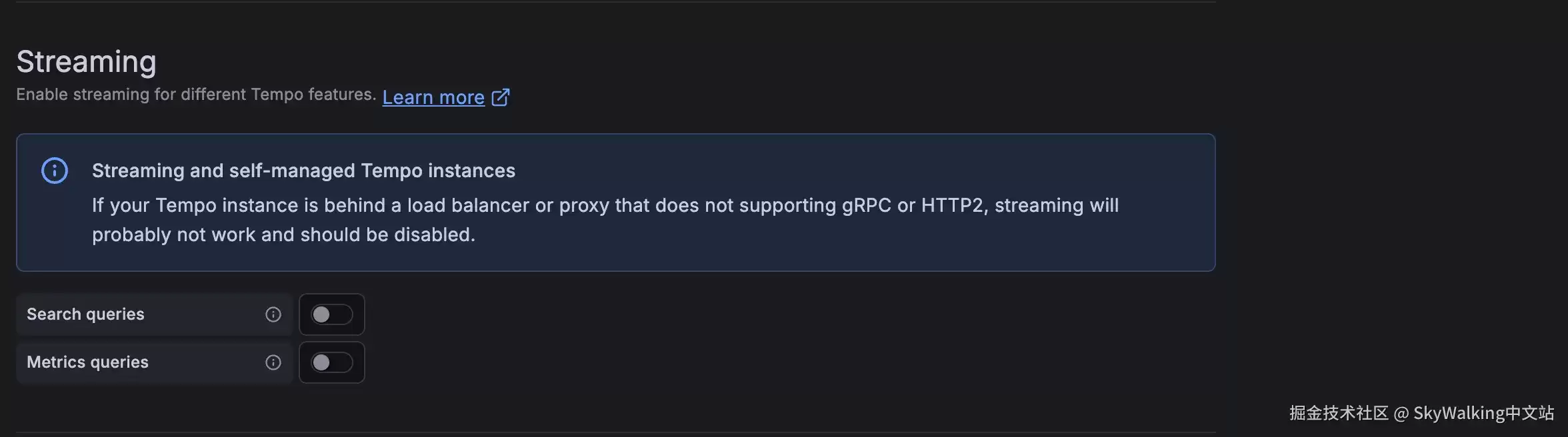 使用 TraceQL 查询 SkyWalking 和 Zipkin 链路追踪数据并在 Grafana 中可视化