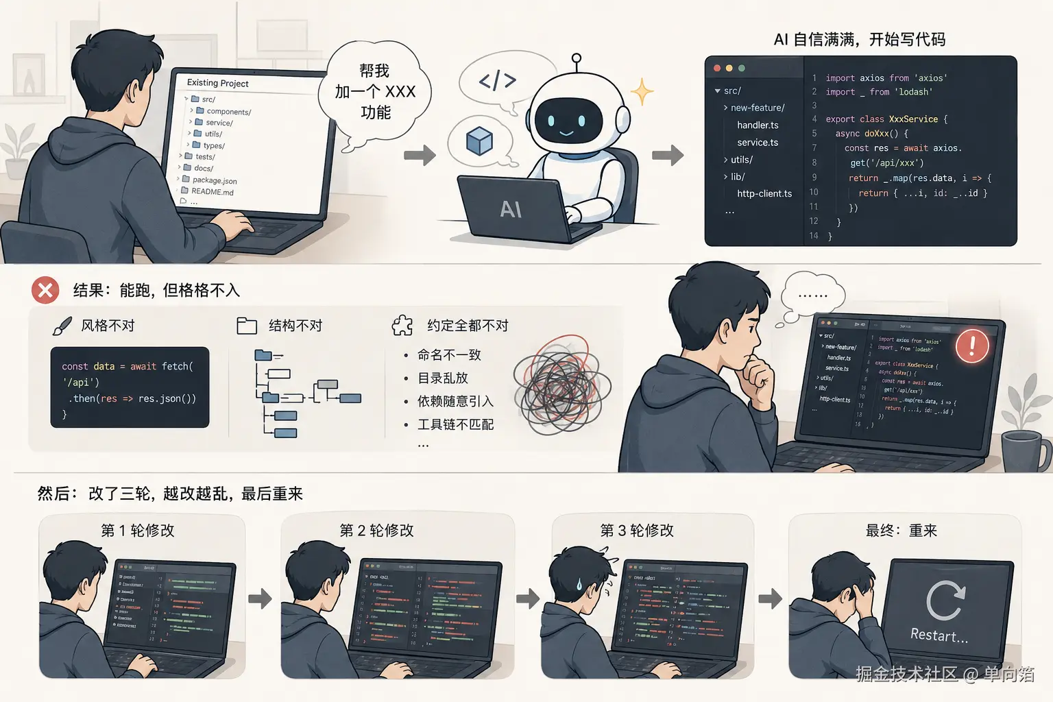 旧项目冷启动：如何让 AI 迅速读懂代码库