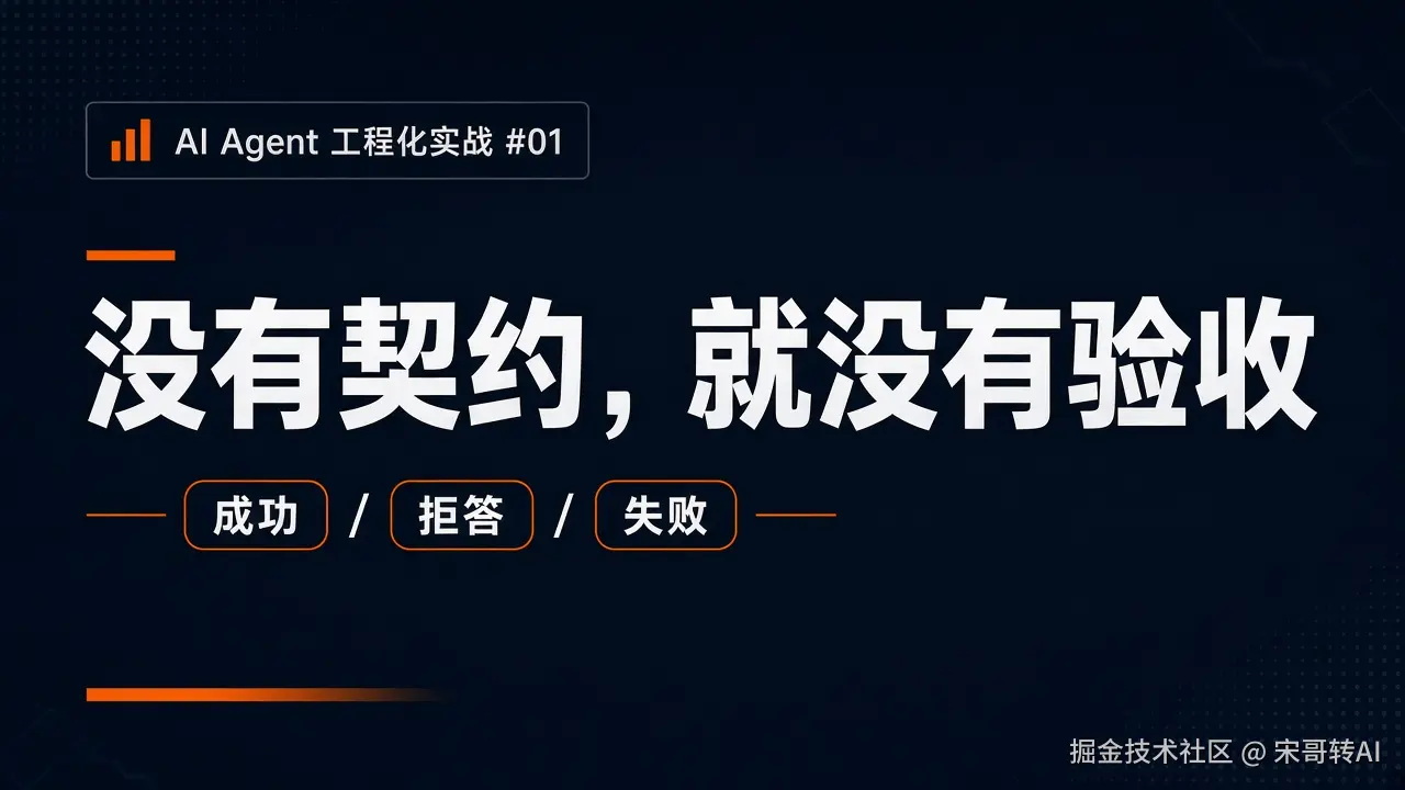AI Agent 工程化实战 #01：先定边界，再写产品契约