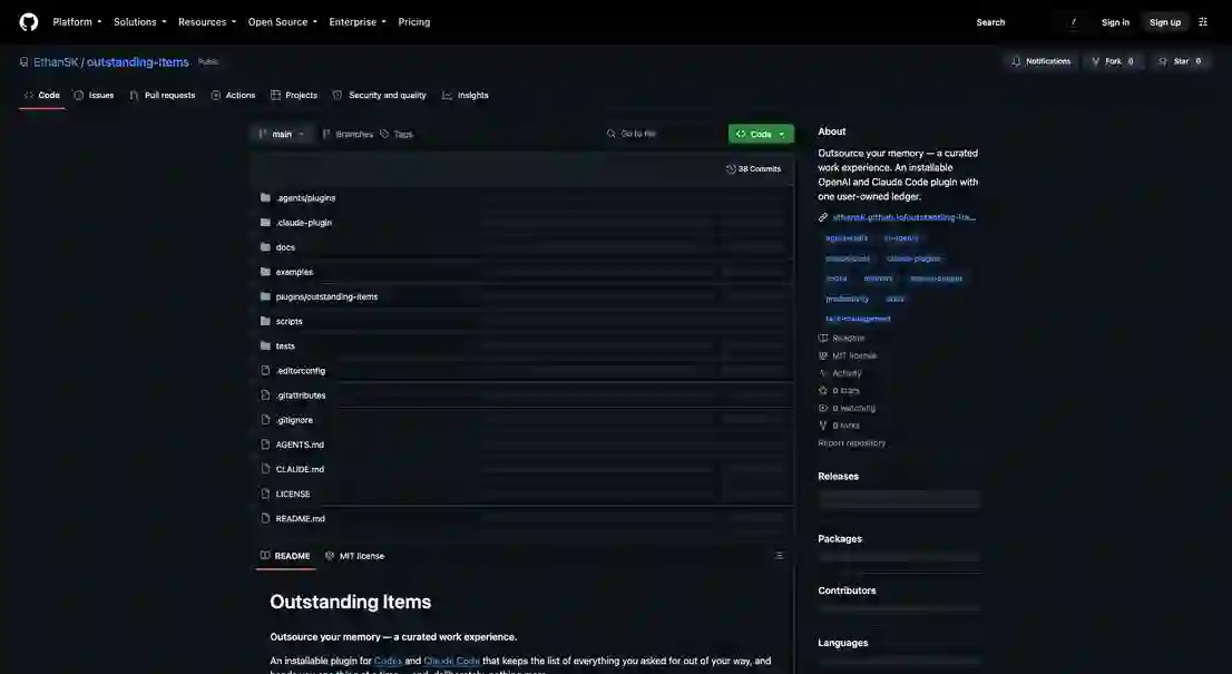 outstanding-items：AI Agent 工具实践指南