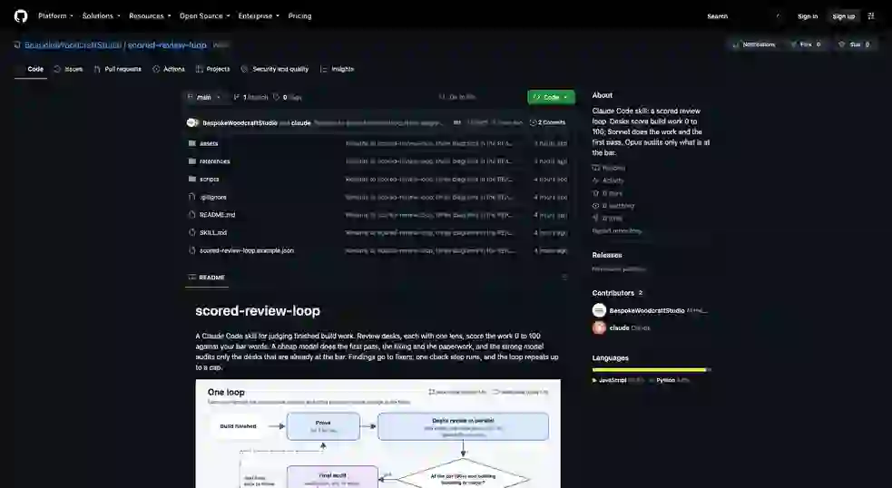 scored-review-loop：AI Agent 工具实践指南