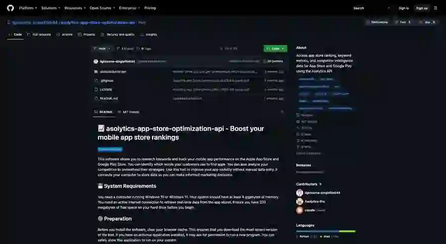 asolytics-app-store-optimization-api：实践指南